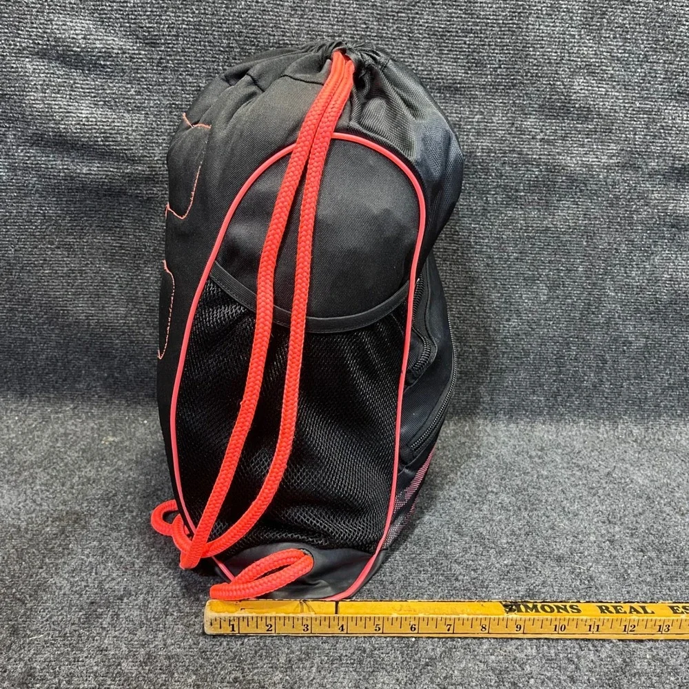 Adidas 103974-F Black Infrared Team Speed Drawstring Sackpack Cinch Gym Bag